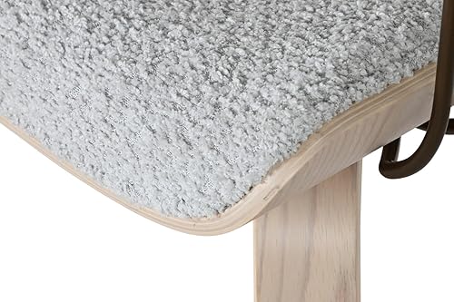 Miniatura 6 de Silla Madera Poliéster 20.9 x 21.7 x 30.1 in Gris