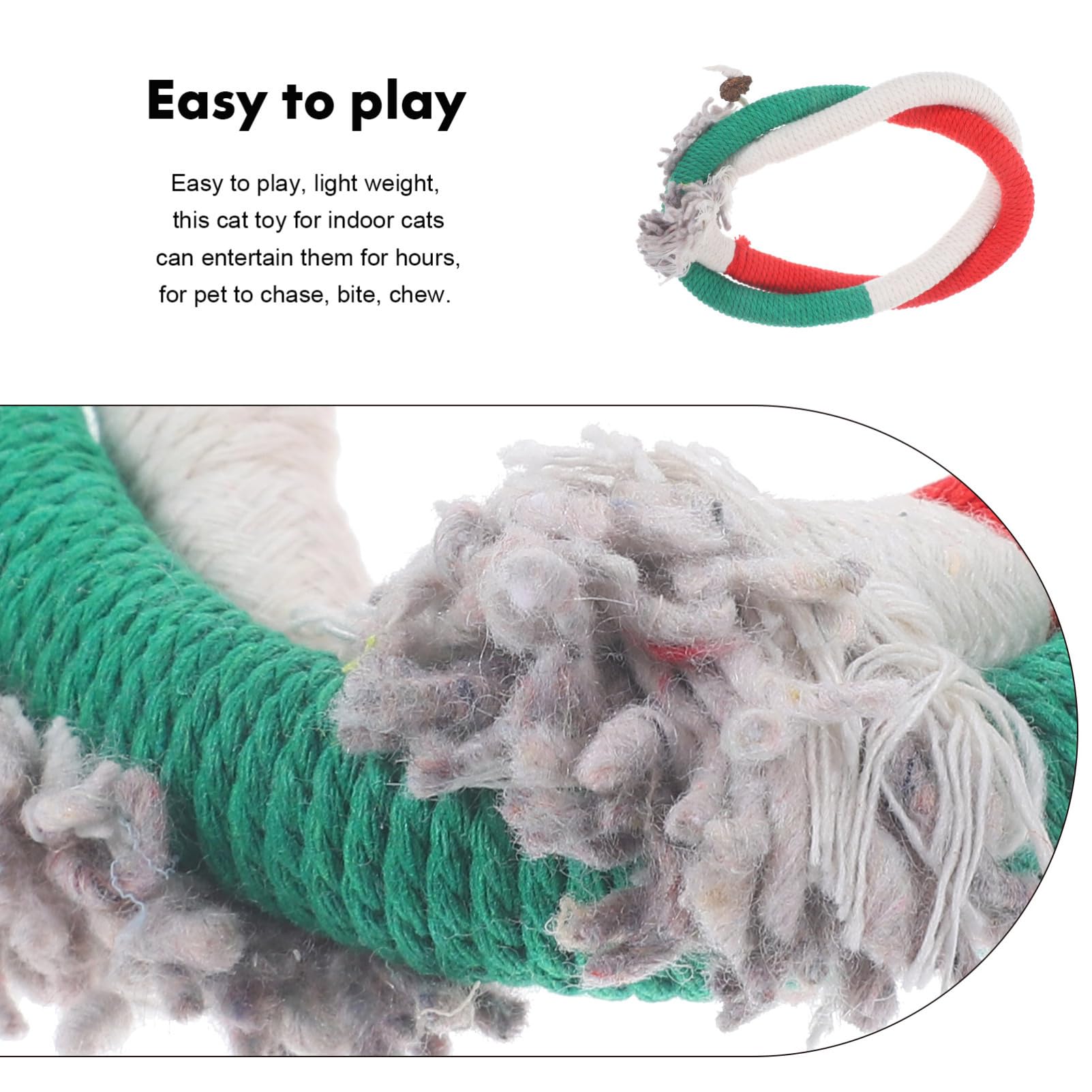 POPETPOP 12pièces Jouet Corde à Mâcher pour avec Herbe à Chat Stimule Instinct De Chasse Et Favorise