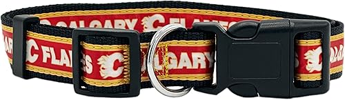 Miniatura 189 de Pets First Collar NHL para perros y gatos. Ajustable, lindo y elegante. ¡El mejor collar para fanáticos del hockey! Anaheim Ducks