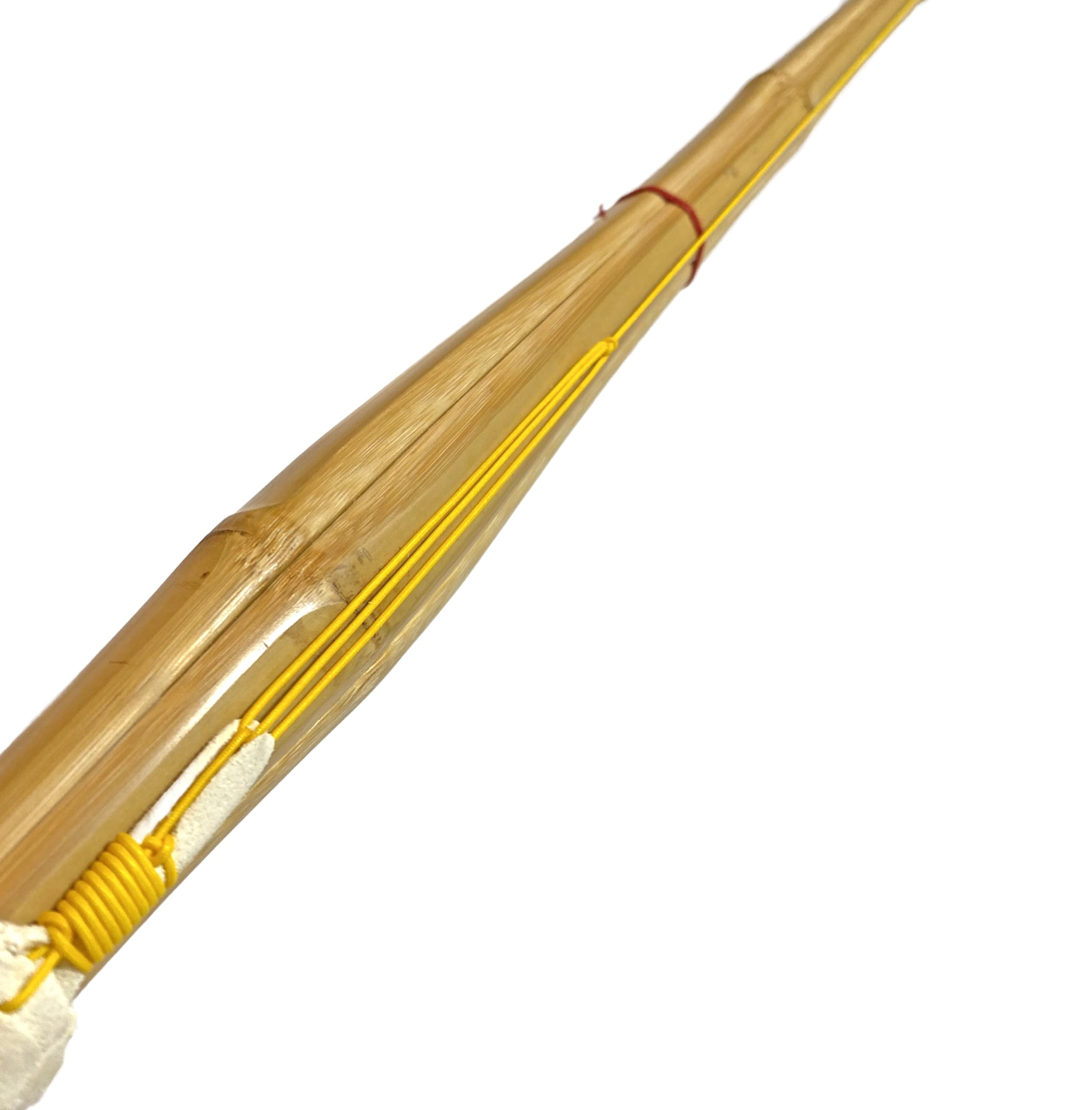 Kendo Shinai 120 cm - Épée en bambou - Manche en cuir blanc - Tsuba - Bandes de bambou incluses