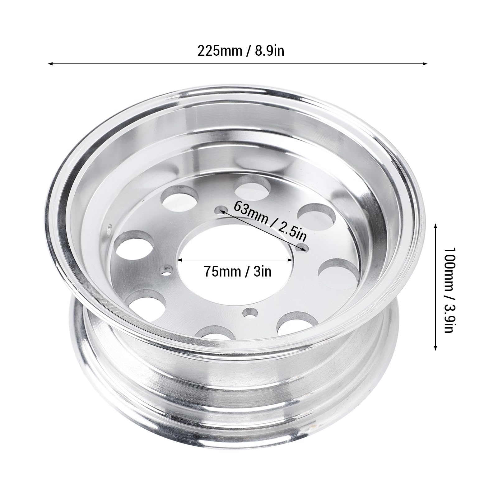 Bediffer 8 Cal Tylne Koło Motocykla Obręczy o Wysokiej Twardości Piasta ze Stopu Aluminium dla Monkey Z50 Z50R Z50J Rower do Części Zamiennych