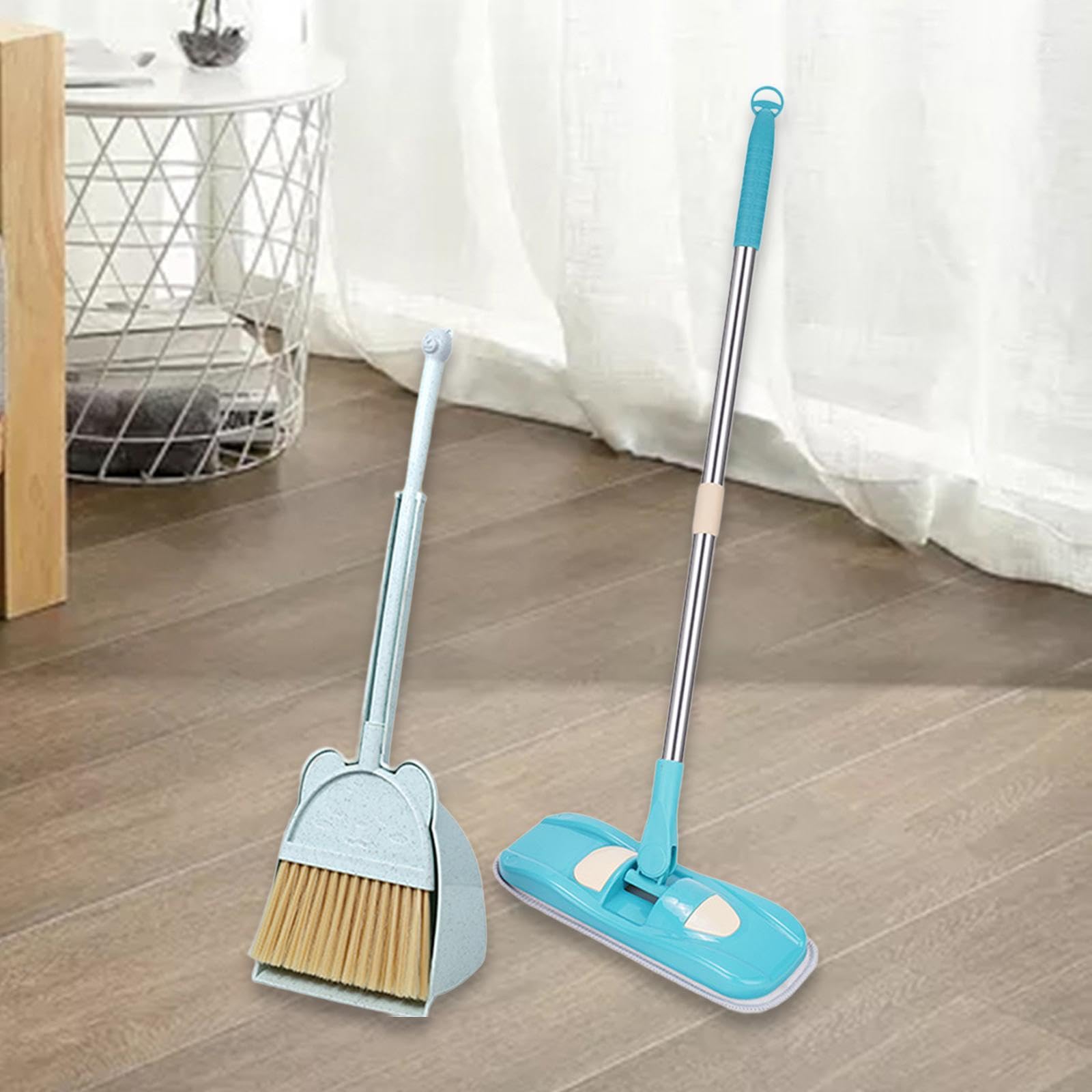 Sharplace Set di Giocattoli per Le Pulizie per Bambini, Set per I più Piccoli, Regali di Natale, Giochi di Ruolo, Piccolo Set di Aiutanti Domestici per Bambini, Blu