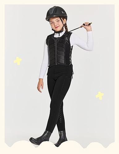 Miniatura 6 de FitsT4 - Pantalones de equitación con forro polar de invierno para niñas, de silicona, con bolsillos