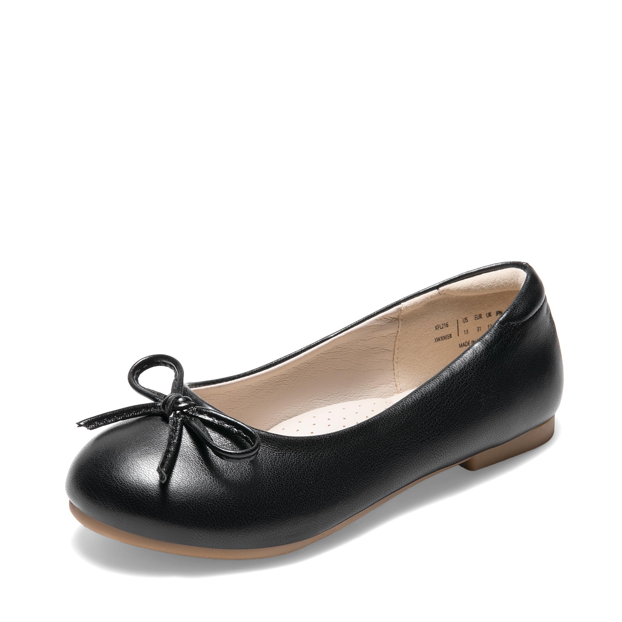 Dream Pairs Girls Dress Shoes Ballet Flats Slip-on Fashion Bow Flower Girl Shoes for Wedding, School, Party, Birthday