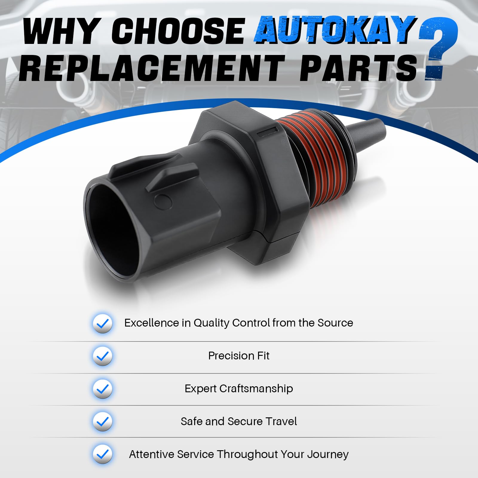 AUTOKAY AE5Z12A647A Sensore di temperatura dell'aria di aspirazione della carica ambientale adatto per Ford Lincoln Mercury