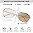 JM 2-Pack Aviator Blue Light Blocking Computer Glasses, Square Eye Protect Video Eyeglasses Anti Glare Men Women