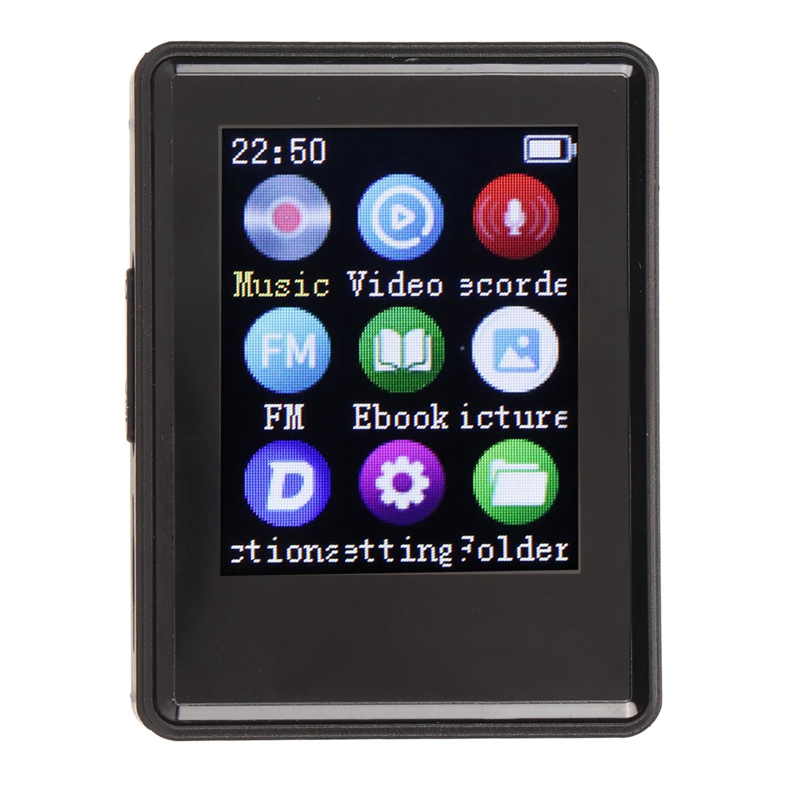 80GB MP3 Player with Bluetooth and, HiFi Lossless Sound MP3 Spotify Player with Recording, E Book 1.77 Inch Streaming MP3 MP4 Player for Kids (with