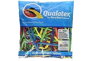 Qualtex 260Q Tropical Assortment Tying Balloons (100ct): Celebrate Colorfully