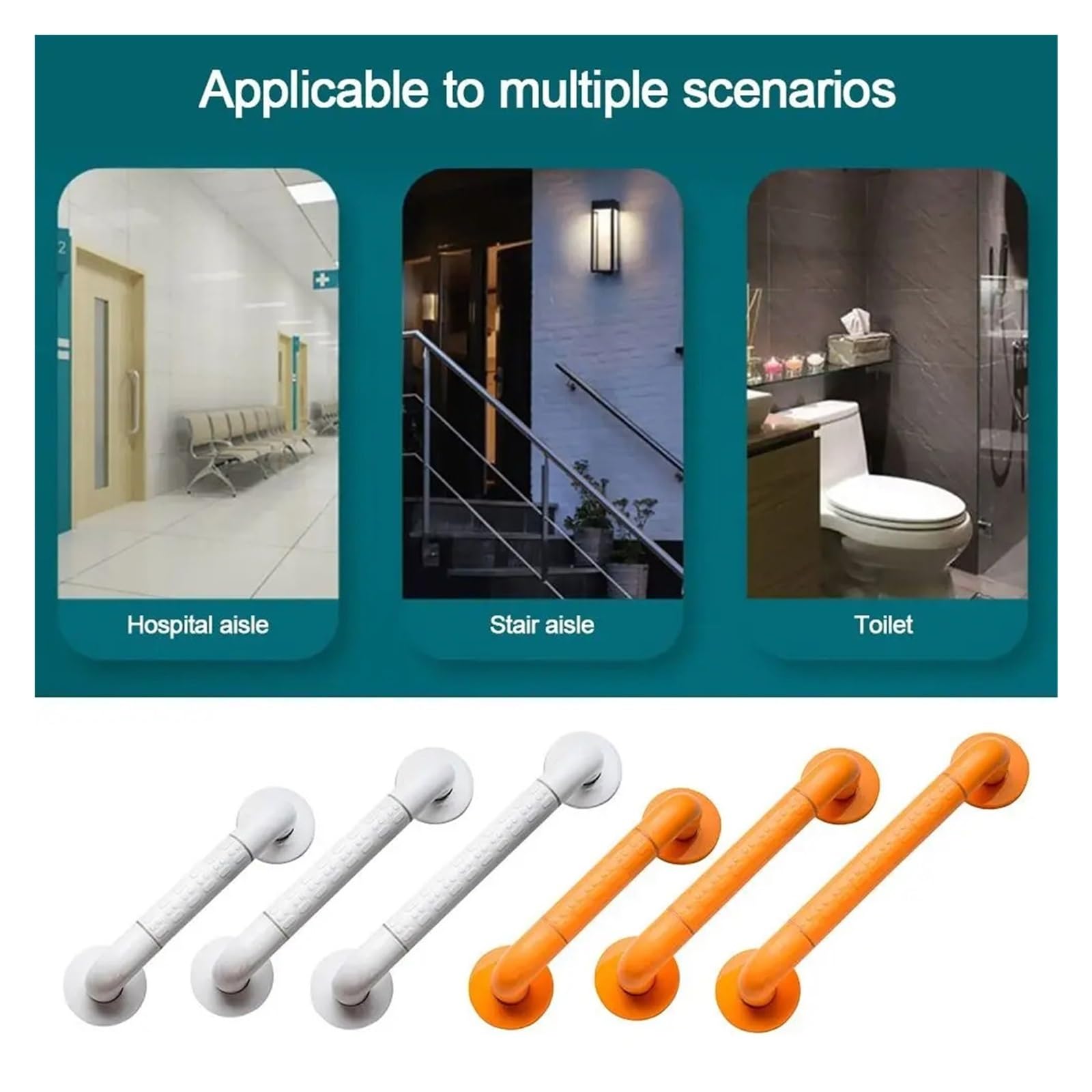 2 unidades 30/40/50 cm acero inoxidable ducha bañera agarre antideslizante agarre agarre agarre seguridad baño asistencia toalla estante baño hardware