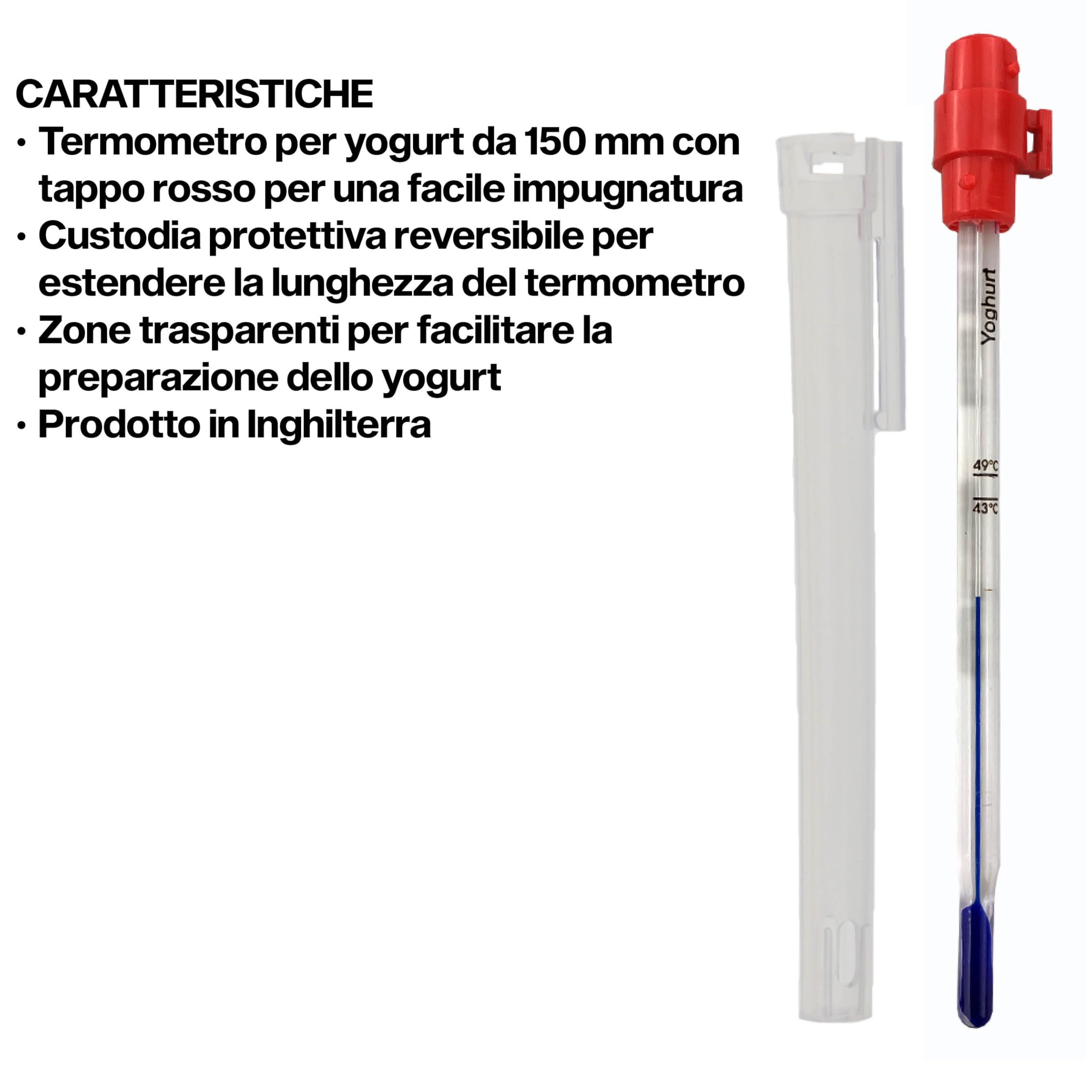 Brannan Termometro per yogurt 150 mm