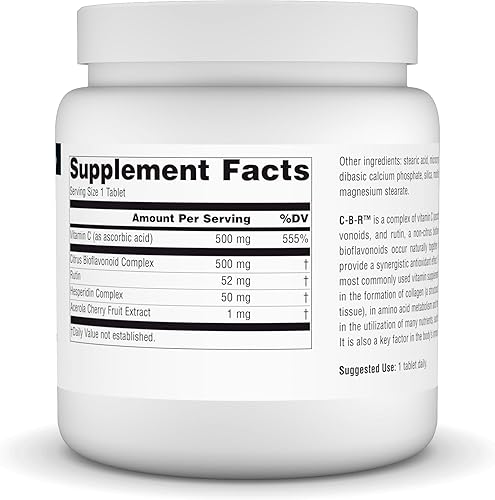 Miniatura 2 de Source Naturals C-B-R - Vitamina C, Complejo Bioflavonoide Para Protección Antioxidante - 500 Tabletas