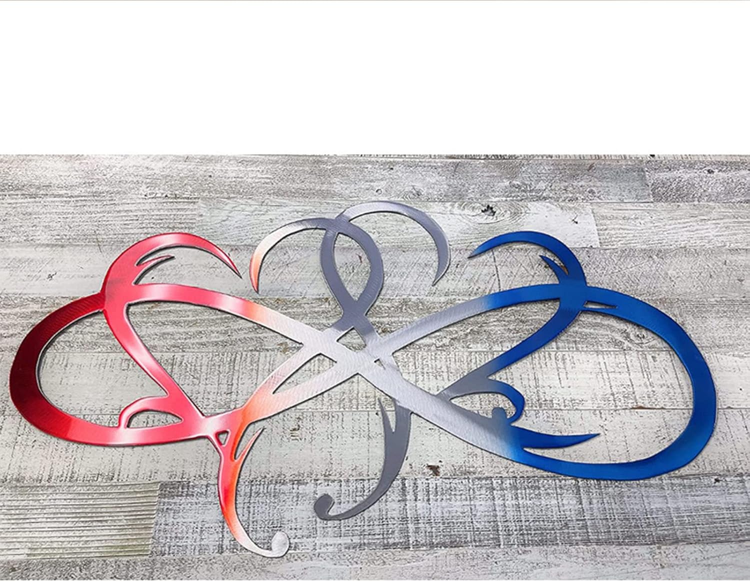 HRZZEOKV Infinity Heart Metal Wall Art, Fashion Home Wall