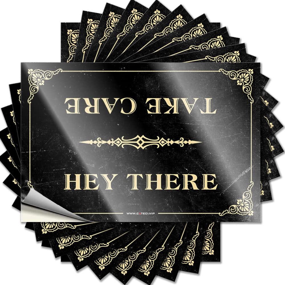 Decore for Room Bookish Sticker - Hey There Removable Decal Laptop Easy Peel for Hunting(6X9CM)