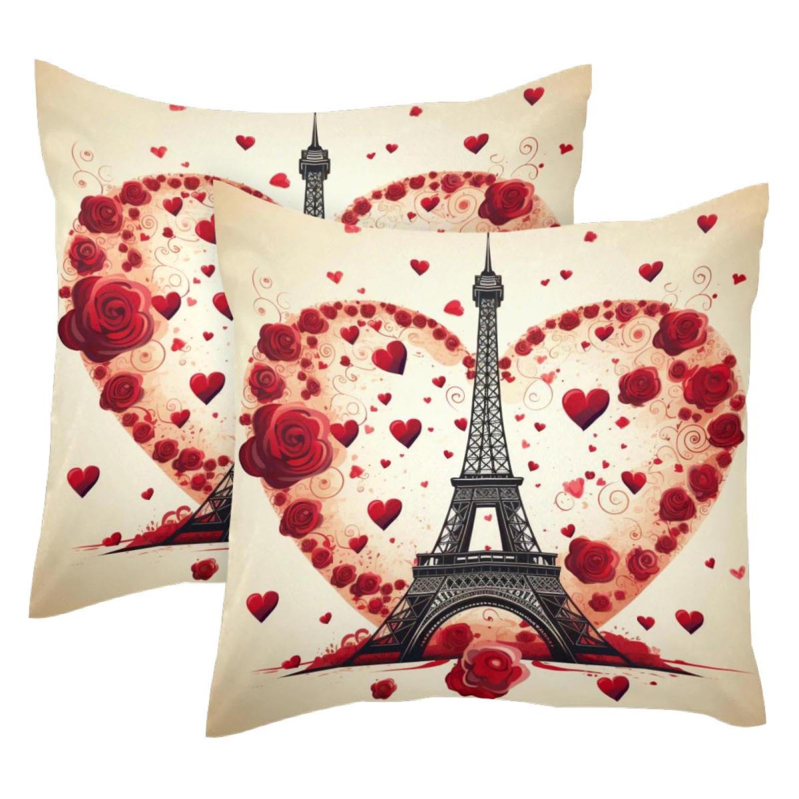 Housse de coussin en velours Tour Eiffel pour rénover vos vieux canapés