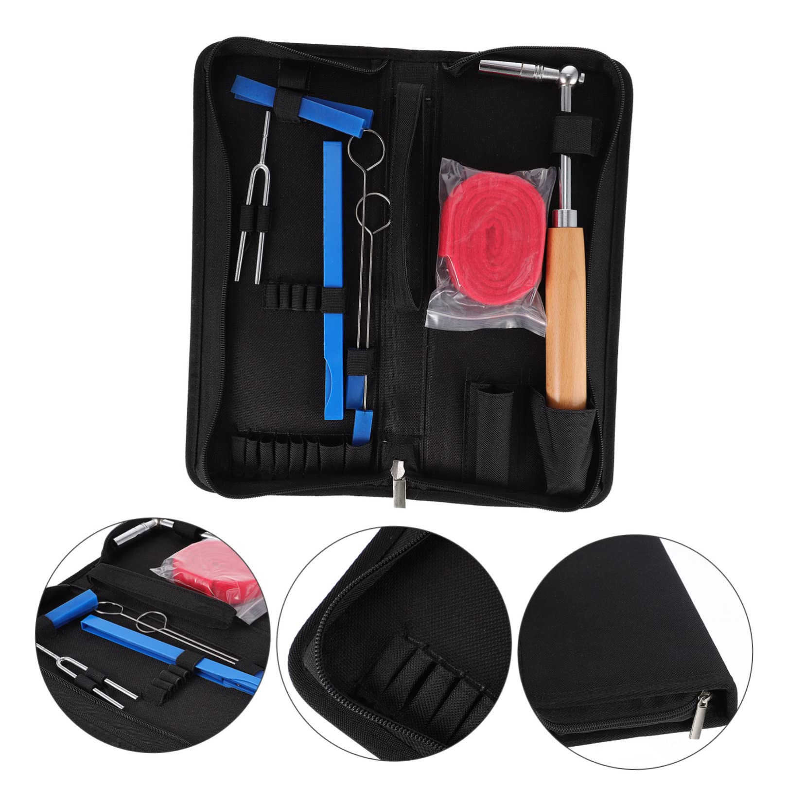 Abaodam 1juego Herramientas De Afinación De Piano Cinta De Temperamento Kit De Silencios y Accesorios De Reparación De Instrumentos Musicales