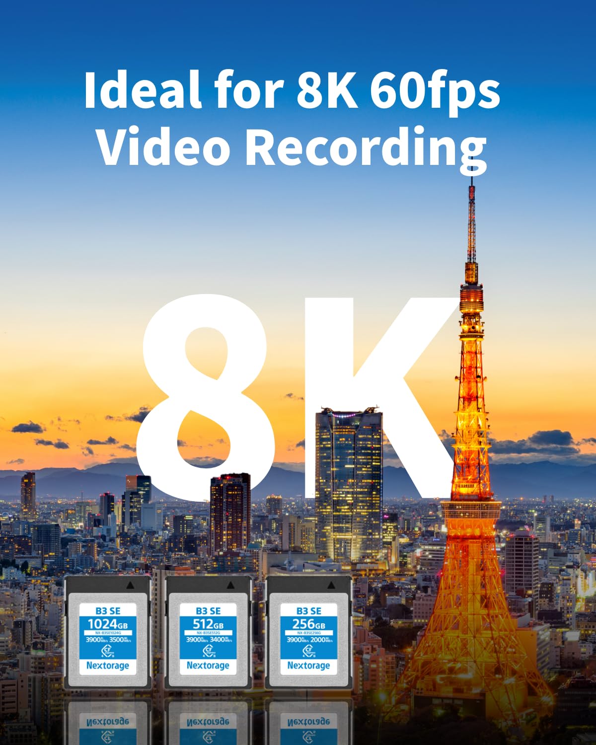 Nextorage 日本 CFexpress 4.0 TypeB 330GB V Nextorage 日本メーカー CFexpress 4.0 TypeB 330GB VPG400 最大