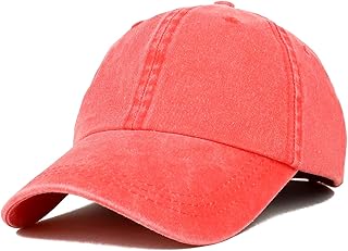 Trendy Apparel Shop Low Profile Unstructured Pigment Dyed Cotton Twill Cap - Coral
