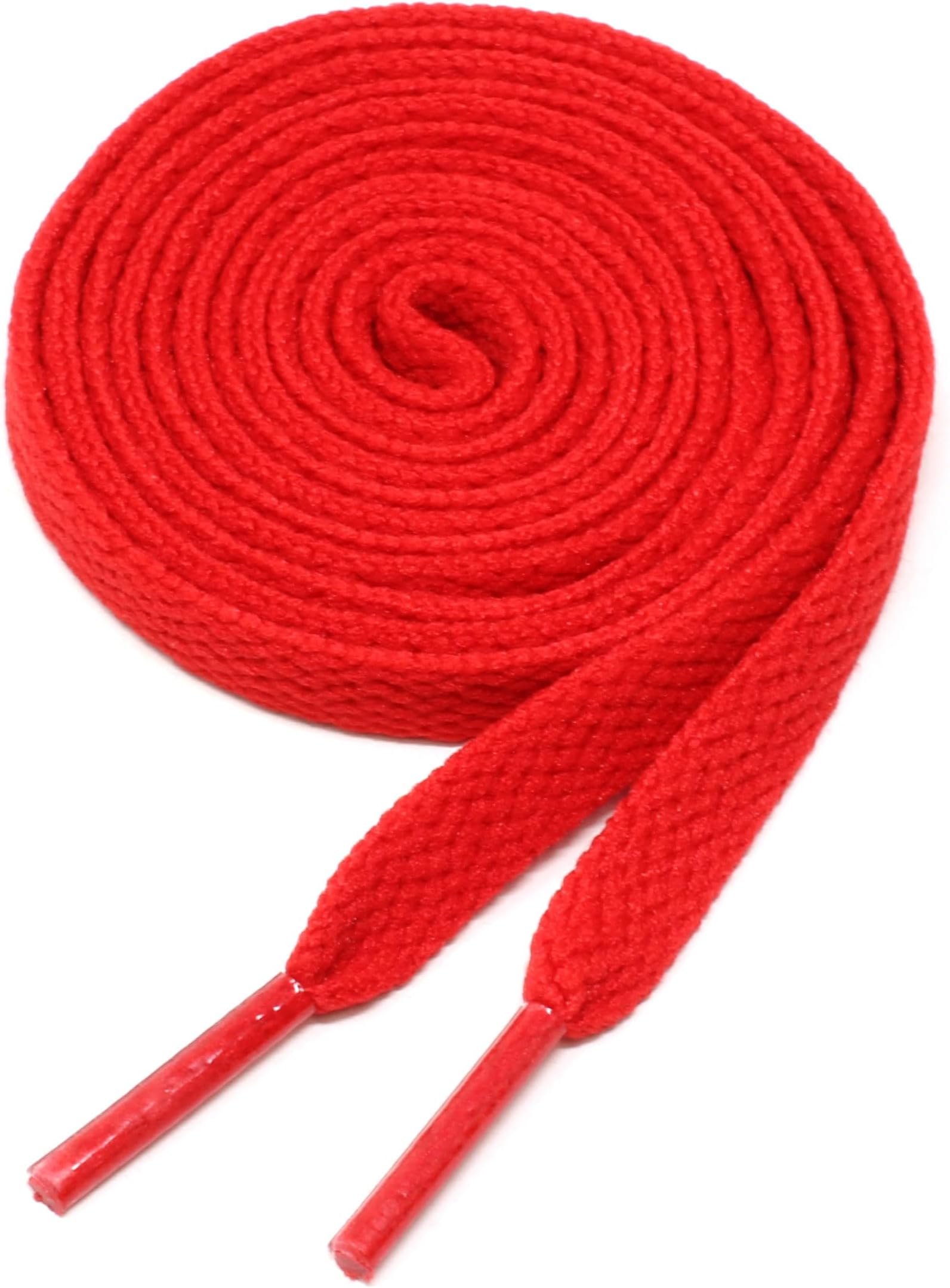 Flat Shoelaces 5/16" Wide Solid Color Strings for Athletic Sneakers Boots & Shoes - 27"-72" Length Shoe Laces