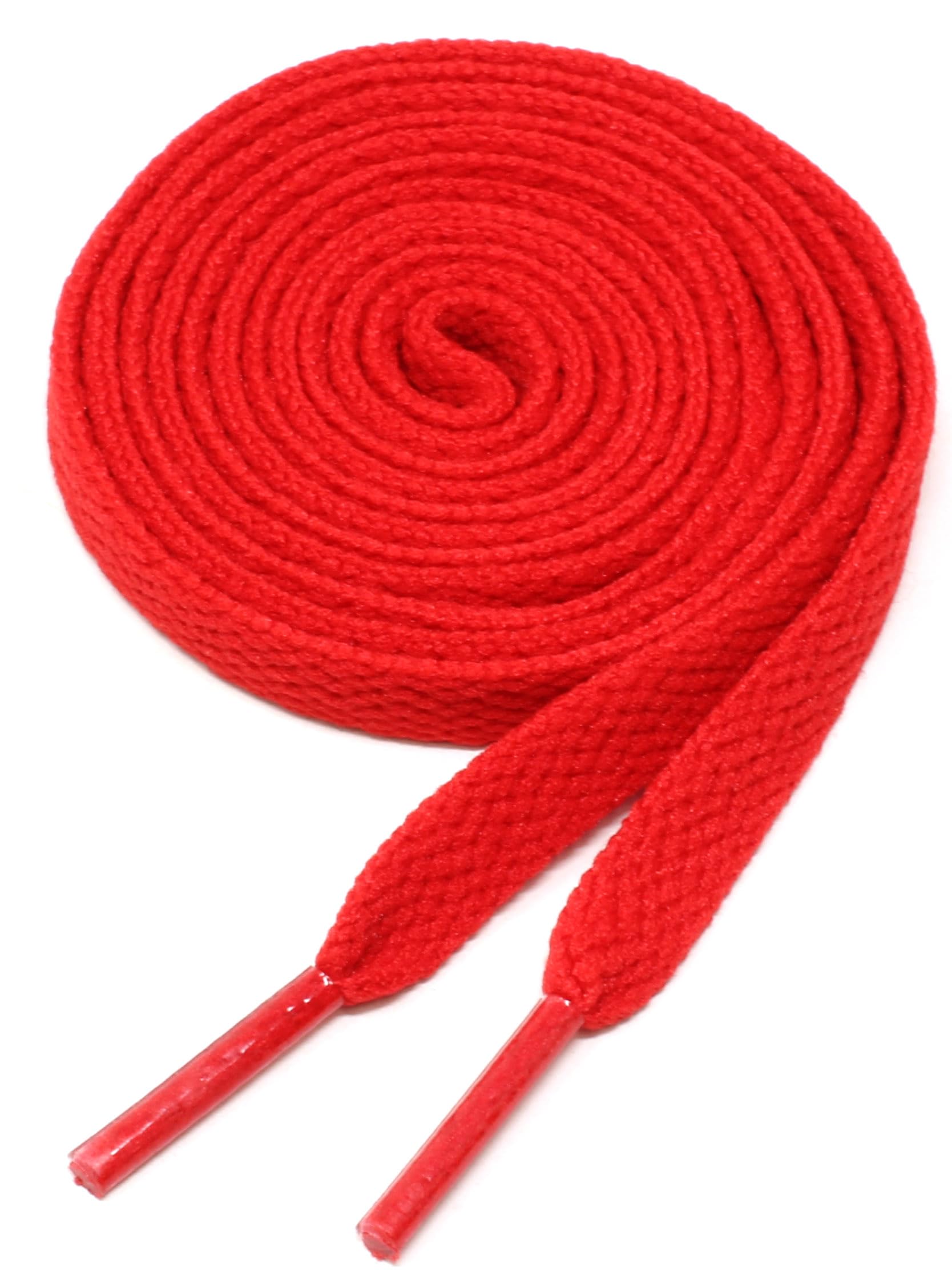 Flat Shoelaces 5/16" Wide Solid Color Strings for Athletic Sneakers Boots & Shoes - 27"-72" Length Shoe Laces