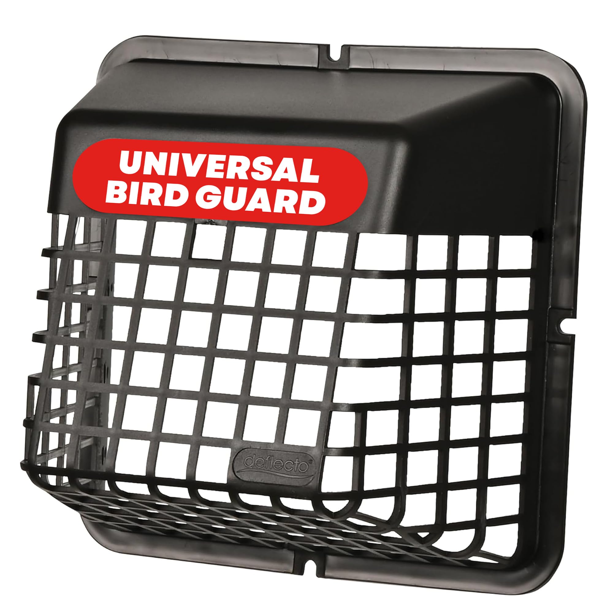 Deflecto Bird Guard Outdoor Vent Cover,Fits 3-4 Inch Vent Hoods, Black