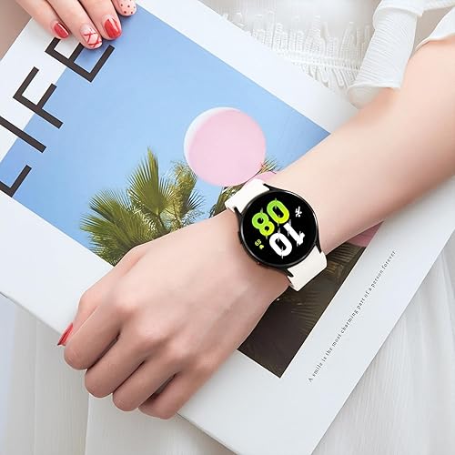 Miniatura 8 de AK Correas compatibles con Samsung Galaxy Watch 7654 - 1.575 pulgadas, 1.732 pulgadas, 1.772 pulgadas, correa deportiva de repuesto de silicona para