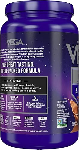 Miniatura 4 de Vega Proteína original chocolate cremoso 20 porciones proteína vegana en polvo sin azúcar añadido 077 onzas de proteína a base de plantas 011 onzas
