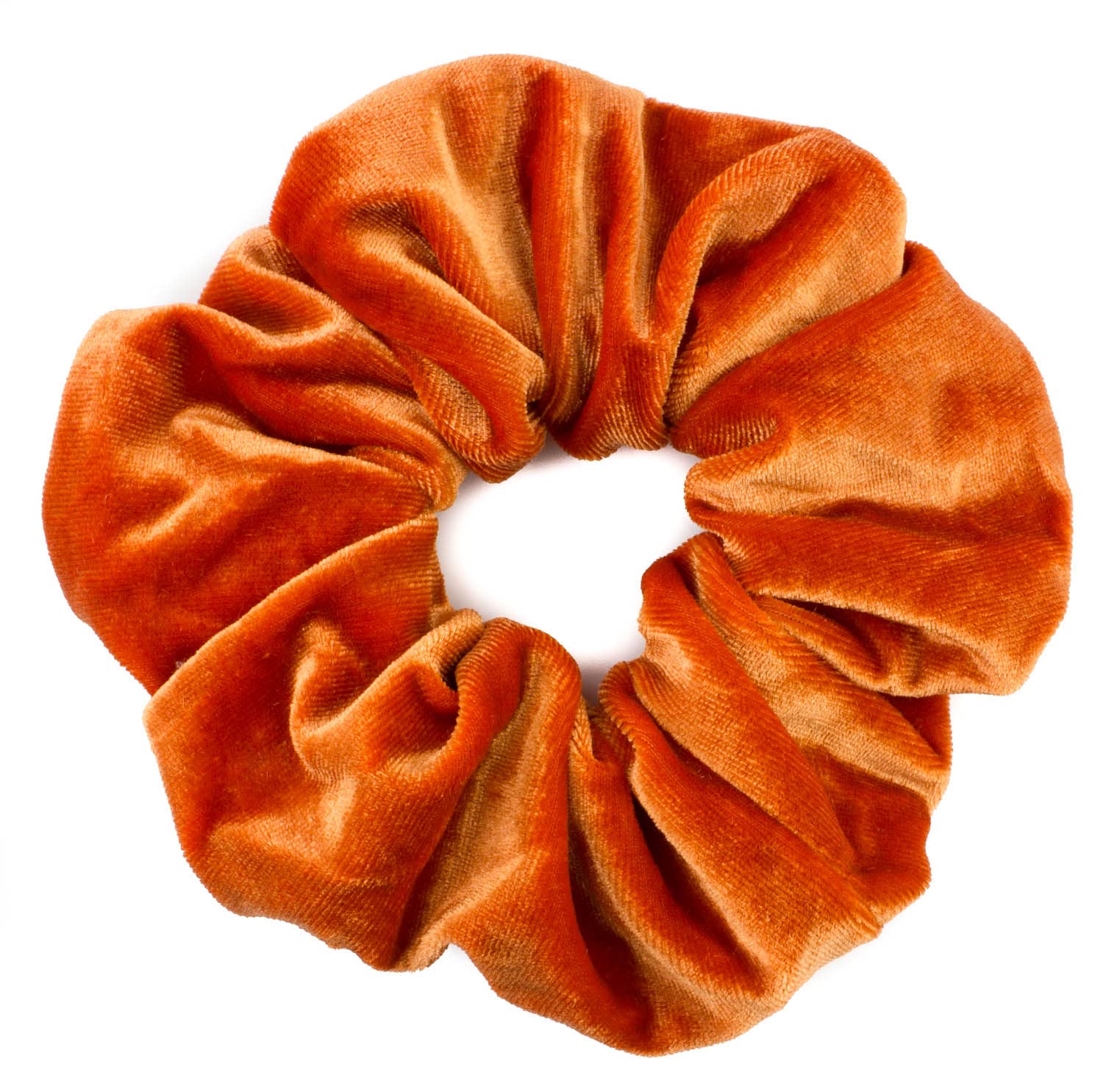 MytoptrendzLarge Soft Plain Scrunchie Ponytail Hair Tie (Orange)