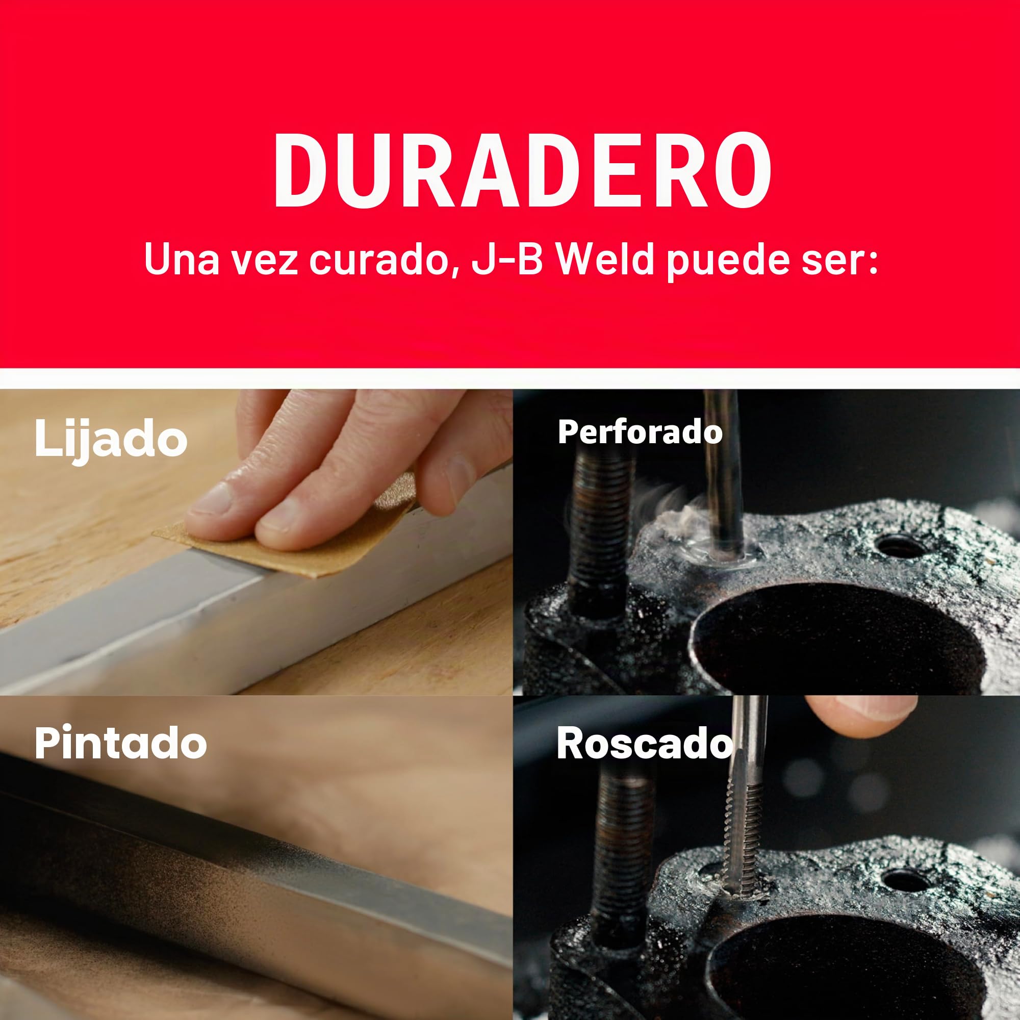 J-B Weld 8265S Epoxi reforzado de acero frío con endurecedor, 56.7 g (1)