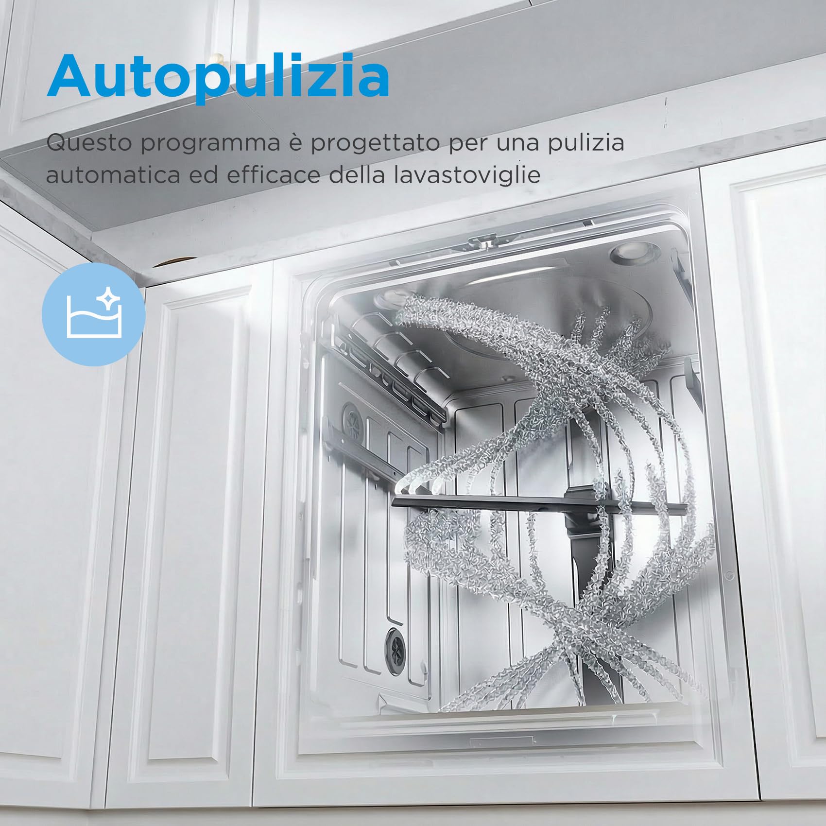 Midea MFD60S120W-HR Lavastoviglie Libera Installazione con 12 coperti, 6 Programmi, Partenza Ritardata, Funzione di Mezzo Carico, 60 cm - Bianco