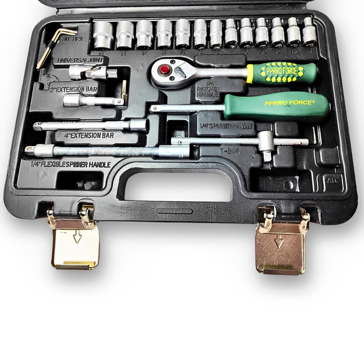 ziodic Hand Tool Kit (46 Pcs) Household|1/4 Drive Socket