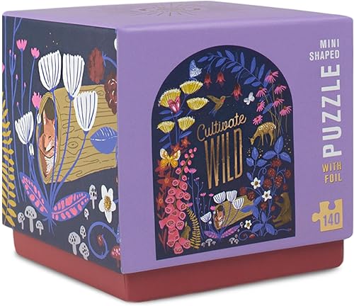 Lantern Press Mini rompecabezas para adultos, colección Firelight, Cultivate Wild