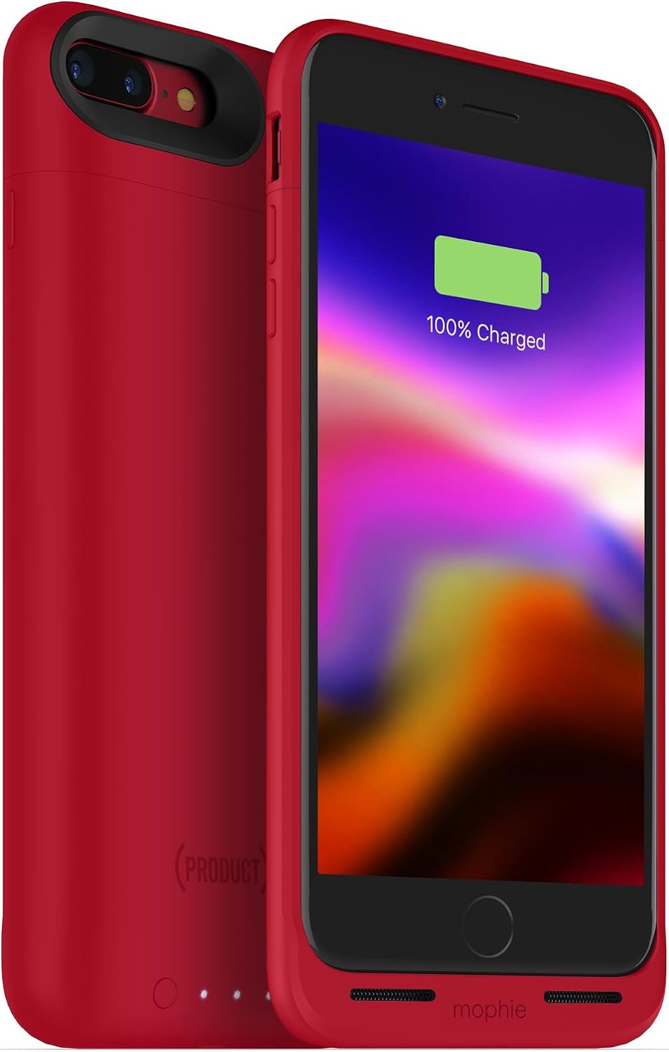 mophie juice pack wireless - Charge Force Wireless Power - Wireless Charging Protective Battery Pack Case for iPhone 7/8 Red