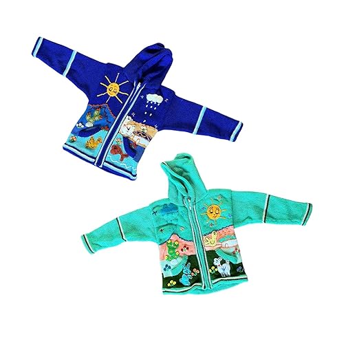 Miniatura 8 de Zoeartcrafts Peruvian Knitted Wool Sweater with hoodie Size 6 for kids, Unisex, Chompas Peruanas