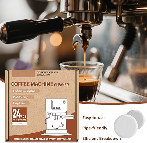 Miniatura 7 de Tabletas limpiadoras de cafetera, potente descalcificación y desodorización para todas las cafeteras, máquinas de café expreso y dispositivos de una