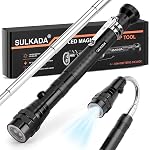 SULKADA LED Magnetic Telescoping Pick up Tool with LED Light, Fathers Day Gifts Ideas Flexible Neck,Stocking Suffer Gifts for Men/Dad/Women