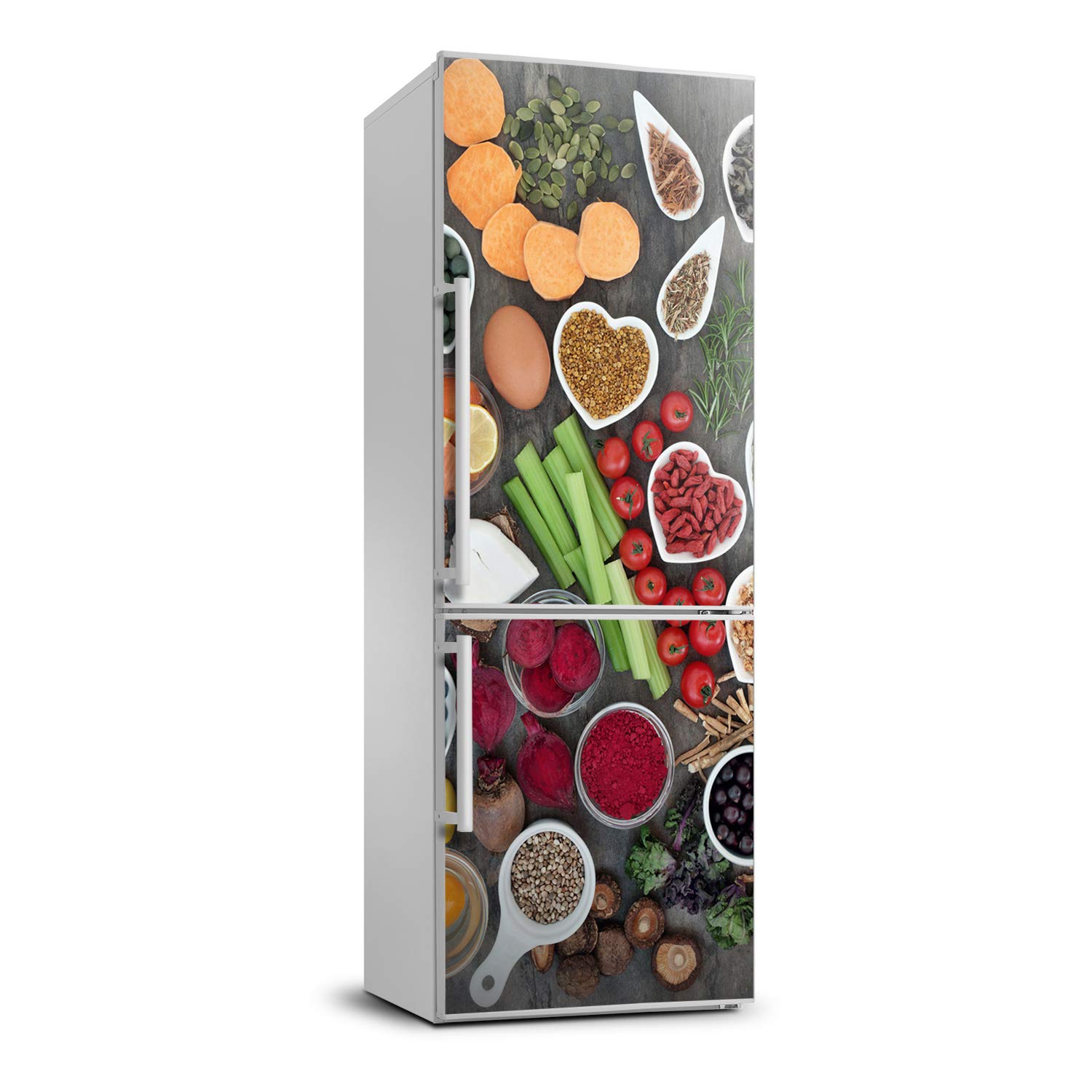 Autocollant frigo 60x180cm pour relooker un appareil abîmé sans peindre