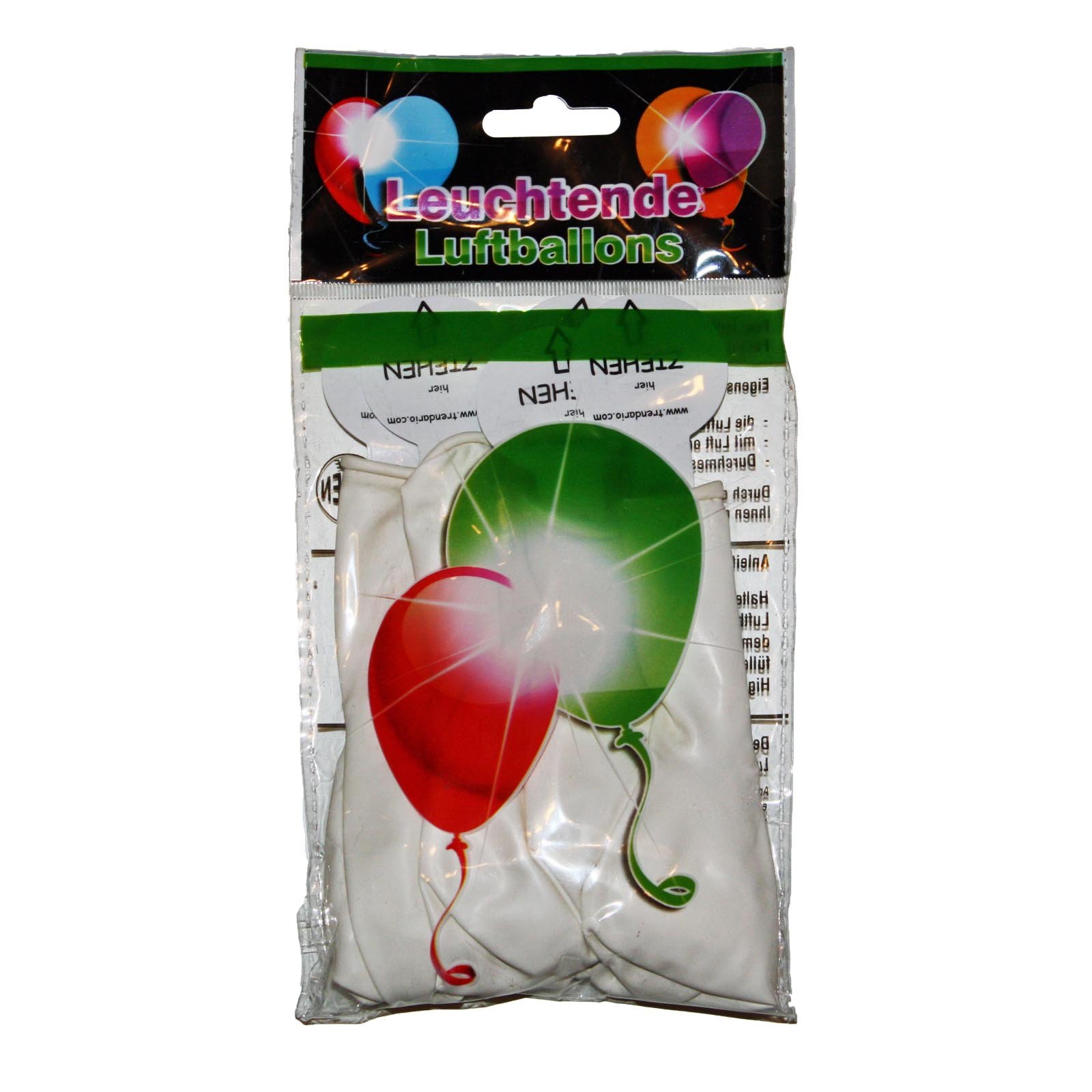 100 Weiße LED BALLONS - schöne leuchtende Luftballons für deine Party! Ein Highlight - Hochzeit - Kindergeburtstag – Party Zubehör – Helium – Party Deko & Disco!