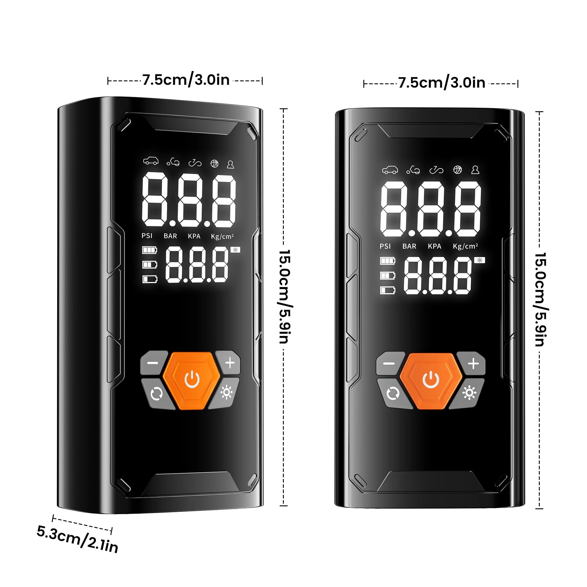 Compresseur Air Gonfleur de pneu sans fil portable Gonfleur Electrique