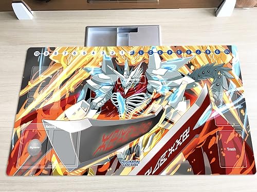Miniatura 2 de Nuevo DTCG Duel Playmat Digimon Jesmon Juego de cartas coleccionables TCG CCG Mat Pad + bolsa gratis (ZD002-300-SM)