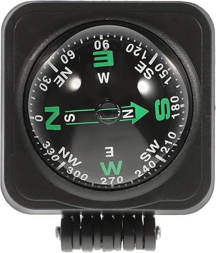 Milisten Brújula de montaje en tablero, bola de automóvil, brújula automotriz, brújula marina, brújula, barco, brújula de coche, brújula, tablero de