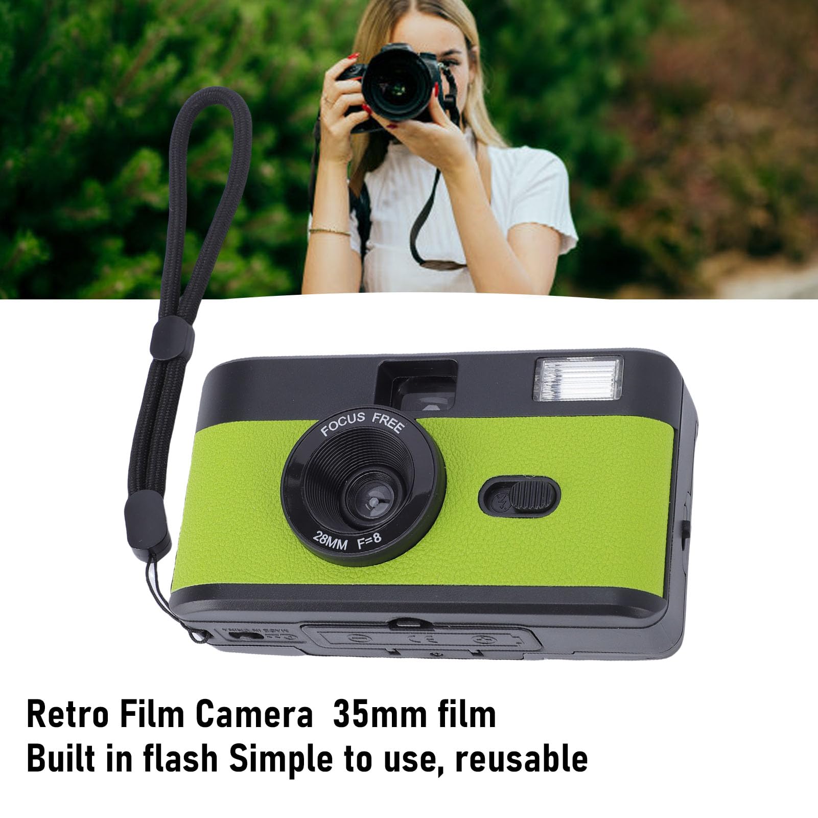GOWENIC Fotocamera Riutilizzabile da 35 Mm con 27 Pellicole a Colori e Impostazioni Manuali per gli Appassionati di Fotografia Creativa (#1)