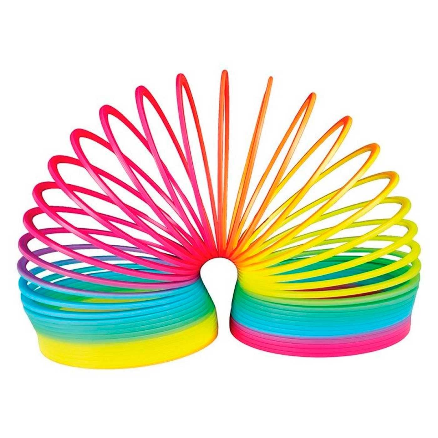Acan Tradineur Muelle Arcoíris Espiral De Plástico – Multicolor, Tamaño 6,7 Cm, Juguete Sensorial Para Niños A Partir De 3 Años