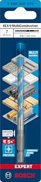 Bosch 1x EXPERT HEX-9 MultiConstruction Delme Uçları (Beton, Yumuşak döşemeler, Çelik, Yumuşak ahşap, Plastik, Ø 7,00x100 mm, Aksesuar Döner Matkap/Vidalamalar)