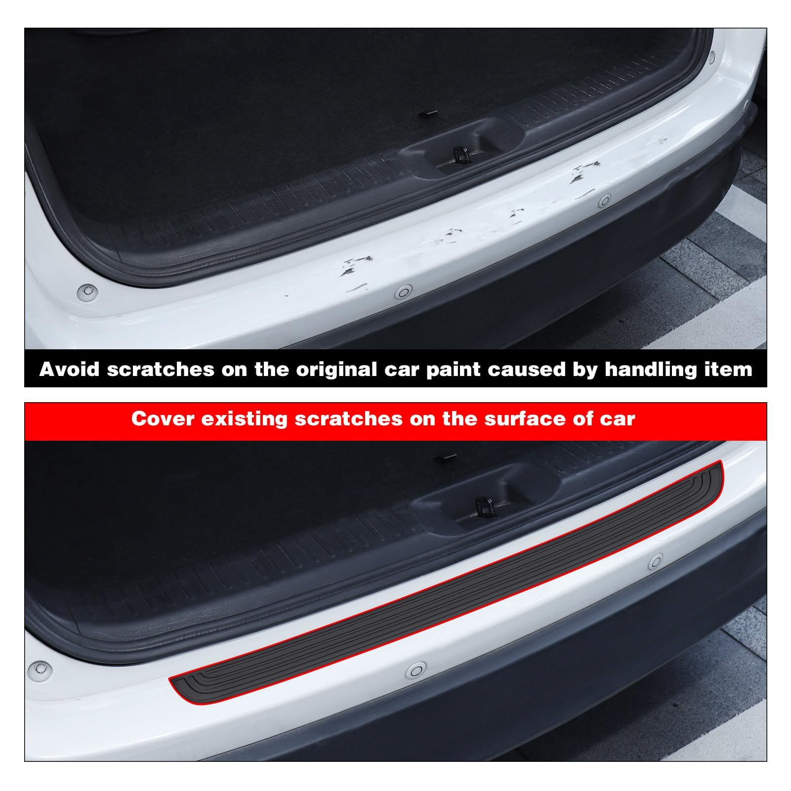 Kit Protezione Paraurti Per Ford Grand Tourneo Connect 3 (2022-2024) – Film Trasparente Anti-graffio Su Misura Per Bagagliaio - 4