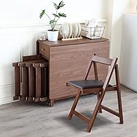 Vista 7 de Sillas de comedor plegables con asiento acolchado, sillas ligeras para fiestas, paquete de 2 sillas plegables para cenas, bodas, eventos de picnic