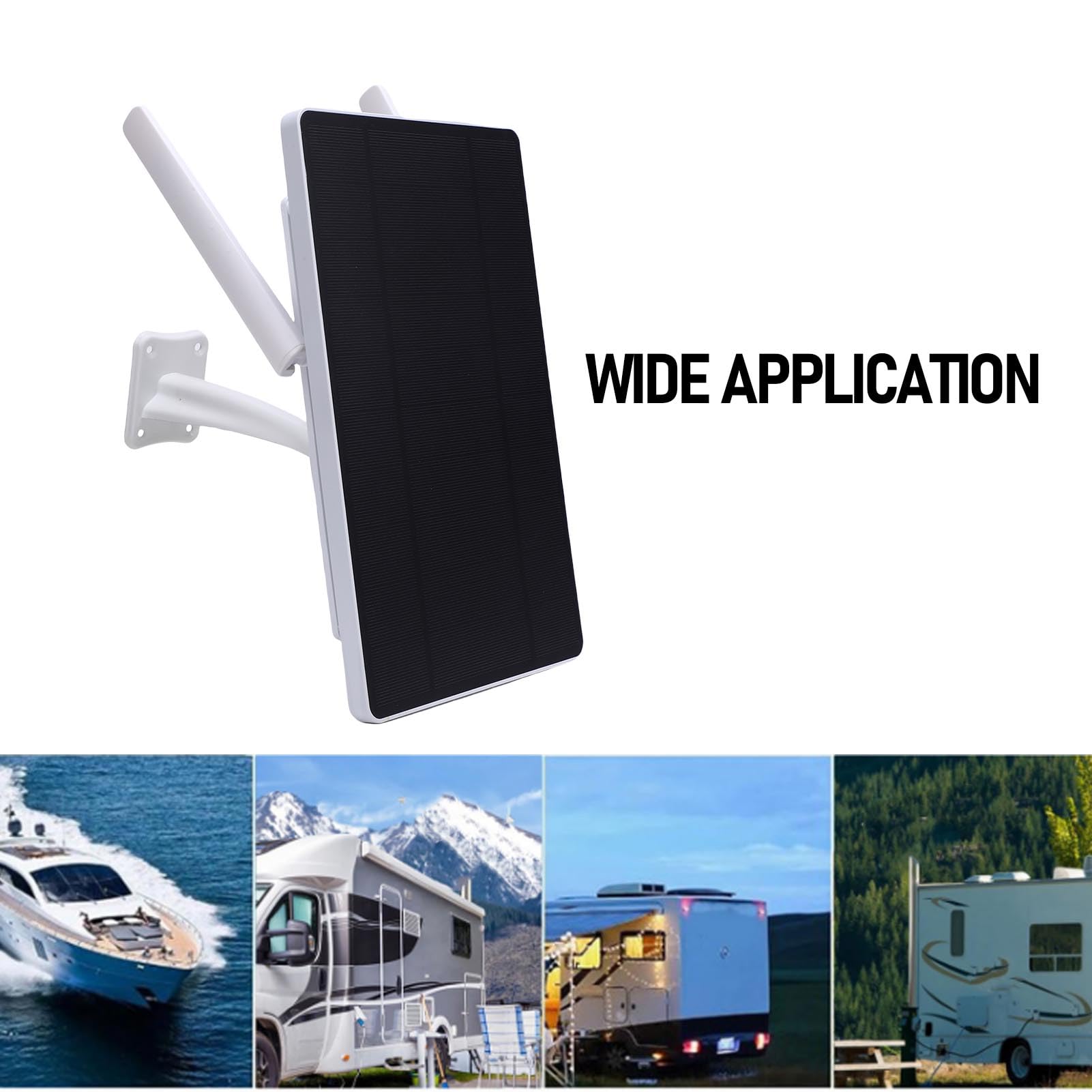 Buachois Routeur Solaire 4G LTE WiFi Extérieur IP66, Modem sans Fil Alimenté par Énergie Solaire pour Camping Car et Caméra jusqu'à 8 Appareils (Version européenne)