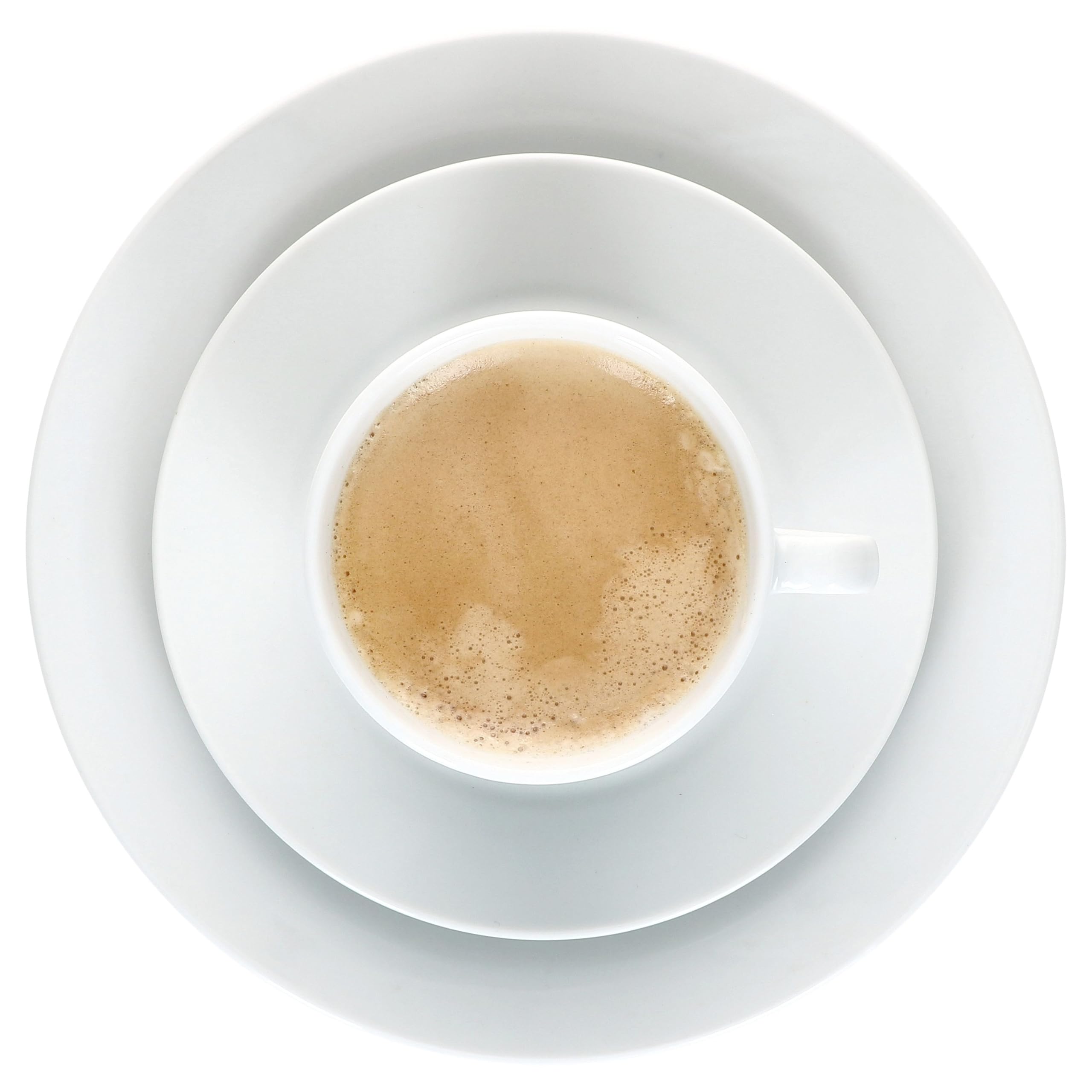 MamboCat Tommy 18tlg Kaffeeservice I weißes Porzellan-Kaffeeset für 6 Personen I Je 6X Kaffeetassen, Untertassen & Kuchenteller I schickes Geschirr für Frühstück & Kaffee, Gastro, Hotel & Co