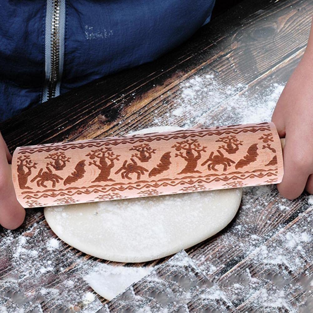 Nudelholz, Nudelhölzer, Nudelholz aus Holz, Präge- und Backwerkzeug