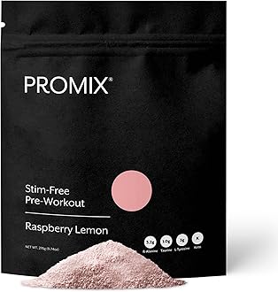Stim-Free Pre-Workout Powder, Raspberry Lemon - 274g - Maximize Focus, Energy & Performance - Vitamin B12, Taurine, Beta-Alanine & L-Tyrosine - 30 Servings (Pack of 1)