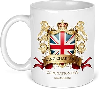 King Charles Coronation Mug, Coronation Mug for Men, Women, Children, King Charles III Coronation Drinkware, Ceramic Mug Coronation of King